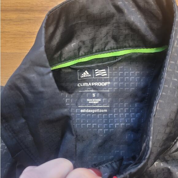 VTG Adidas Climaproof Pullover Windbreaker Men’s S (44″ Chest) –Black Mesh‑Lined - Picture 13 of 14